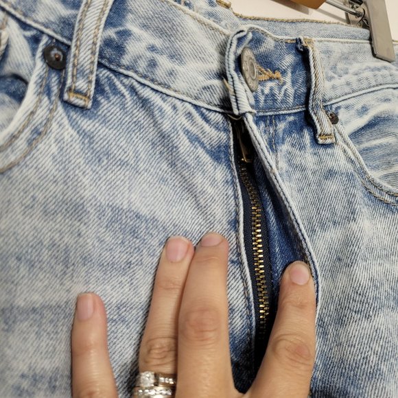 American Eagle Outfitters Skinny Slim High Rise Denim Jeans Acid Wash Womens 2 - Picture 3 of 11